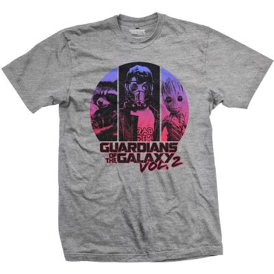 Guardians Of The Galaxy 2- Threes Up เสื้อยืดลําลองสําหรับผู้ชายแขนสามส่วนคอกลม  DGG6