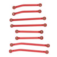 Upgraded Trx4M Rod High Clearance Links Red Aluminum Alloy Rod for Traxxas 1/18 Trx-4M Defender Ford Lima