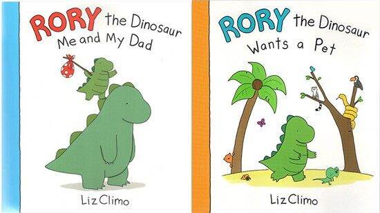 english-original-rory-the-dinosaur-roy-little-dinosaur-series-2-volume-healing-comic-childrens-picture-story-book-liz-crimo-liz-climo