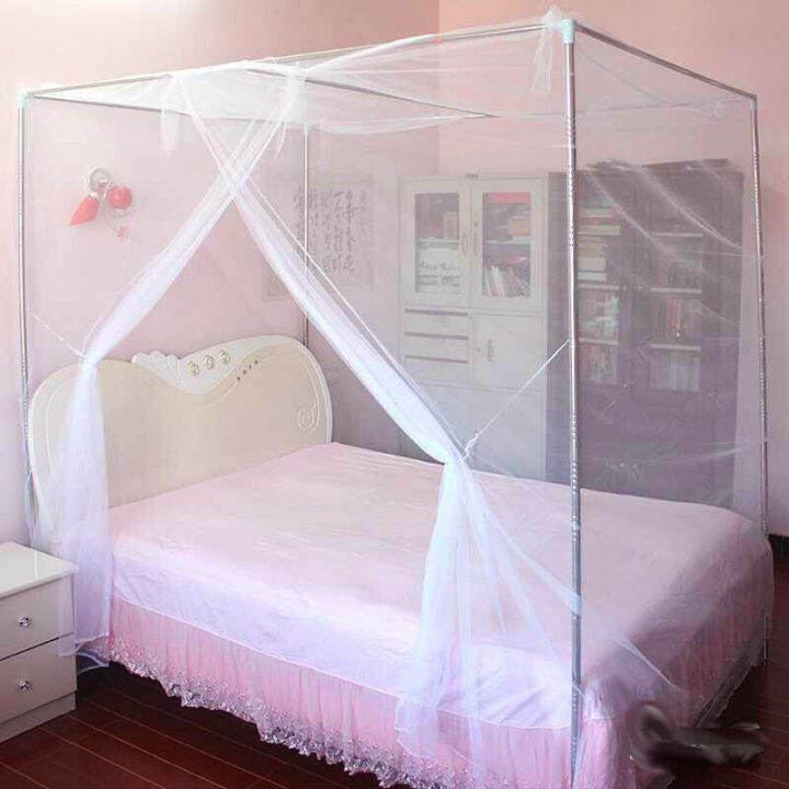 mosquito-net-tent-150x200x165cm-มุ้งกันยุง-ขนาด200x150x165cm-มุ้งครอบใหญ่-มุ้งครอบกันยุง-มุ้งลวดกันยุง-มุ้งขาวโบราณ-มุ้งคลาสสิค-กันแมลง-ลมผ่านได้