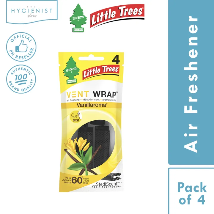 Little Trees Vent Wrap Air Freshener Vanillaroma 4PC Lazada PH