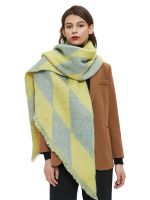 【CC】♣✘♨  New 2023 Scarf Headscarf Preppy Warm Scarve Pashmina Mujer Foulard Bufanda Wrap Shawl Fashion