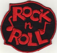 iron on patch Embroidery Rock N Roll Music 7x7 cm ร็อคแอนด์โรล เพลง ตัวรีด เย็บติดผ้าประเทศไทย โลโก้ปัก มีกาวสำหรับรีด ตกแต่งเสื้อผ้า