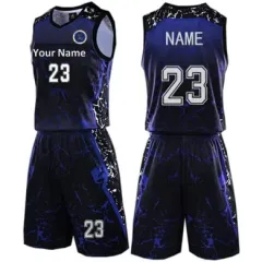 Custom Gradient Basketball Jersey Kit Printed Team Name & Number