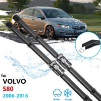 ใบปัดน้ำฝนรถยนต์สำหรับ Volvo S80 2006 ~ 2016อุปกรณ์เสริมรถยนต์ที่ปัดน้ำฝนหน้า2007 2008 2009 2010 2011 2012 2013 2014 2015