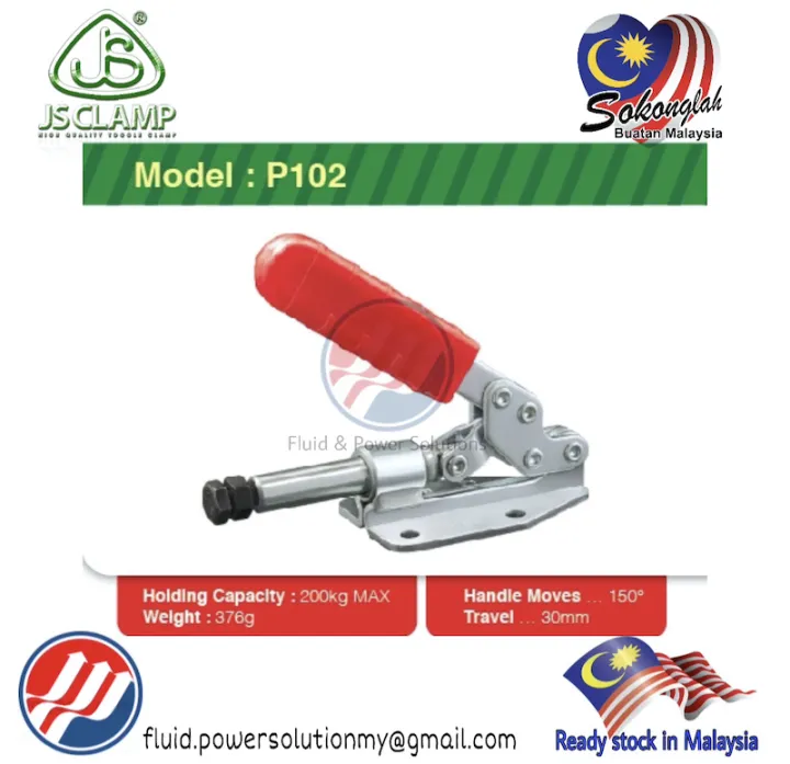 JS Push and Pull Type Toggle Clamp P102 Series Maximum Hold Capacity