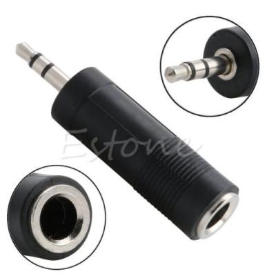 Adapter ตัวแปลง 3.5mm Male to 6.35mm Female Stereo Jack Adapter Converter