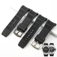 Silicone Watch Strap For  IWC Engineer 322503 323601 Special Notch Rubber Ber Watch Band Accessories 30X16mm Wristband