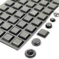 1Set Hemisphere Silicon Rubber Door Stopper Self Adhesive Furniture Bumper Damper Buffer Durable Black Anti Slip Feet Pads Dampe Decorative Door Stops