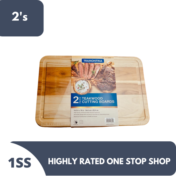 Tramontina Teakwood Cutting Board 2's Lazada PH