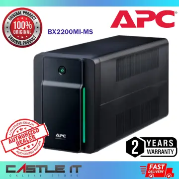 APC Back-UPS, 1600VA, Tower, 230V, 6x IEC C13 outlets, AVR - BX1600MI