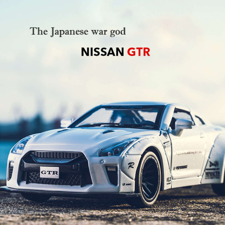 klt-scale-1-32-nissan-gtr-ของเล่นโลหะผสมรถยนต์รุ่น-diecast-ยานพาหนะสําหรับเด็กผู้ชายเด็กอายุ-3-ถึง-5-ปี-7-ถึง-12-ปีการจําลองแสงเสียงคริสต์มาสของขวัญปีใหม่คอลเลกชันงานอดิเรก