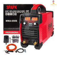 SPAPK ตู้เชื่อม เครื่องเชื่อม Inverter ตู้เชื่อมไฟฟ้า เครื่องเชื่อม IGBT MMA-650S รุ่นใหม่ 2 หน้าจอ 2 ปุ่ม Upgrade Edition รุ่นใหม่ล่าสุด (สีแดง)