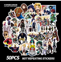 สติ๊กเกอร์มายฮีโร่ อคาเดเมีย my hero academia sticker ของเล่น ของขวัญ ของสะสม สติ๊กเกอร์ มายฮีโร่ อคาเดเมีย (6-12 cm/50 ชิ้น)