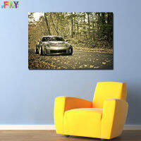 FAY-Nissan 350Z ซุปเปอร์โปสเตอร์รถรถศิลปะบนผนัง0725E4ตกแต่งห้องนั่งเล่นผ้าใบพิมพ์รูปภาพ