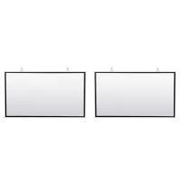 2X Portable Projector Screen for Home Theater Outdoor HD White Foldable Anti- (60Inch)