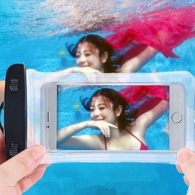 Casing Ponsel Tas Renang Tahan Air Kantung Udara Mengambang untuk Iphone 13 12 Pro Max Samsung Xiaomi Redmi Note 10 9 Pro Huawei P30 P20 Sampul