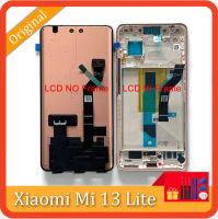 6.55 "AMOLED ของแท้สำหรับ Xiaomi 13 Lite LCD Mi 13 Lite แผงหน้าจอสัมผัส Digitizer สำหรับ Xiaomi Cadi 2กรอบจอ LCD Civi2