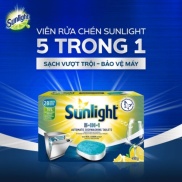 Viên rửa chén bát sunlight 5 in 1 - 1 hộp 28 viên