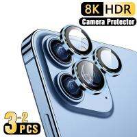 8K Full Cover Metal Frame Camera Lens Protector For iPhone 14 13 Plus Tempered Glass iPhone 11 12 13 14 Pro Max Camera Protector  Screen Protectors