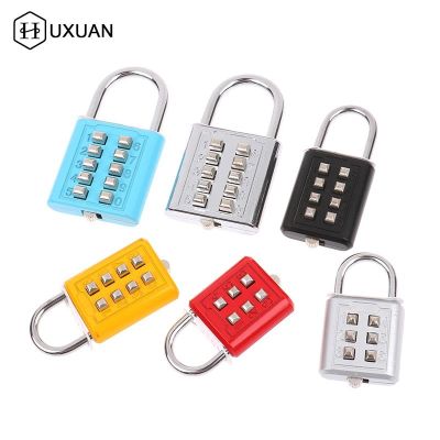 【CC】☍☽  6/8/10 Digit Password Code Combination Padlock Zinc Alloy Suitcase Luggage Lock Keyed Anti-thieft