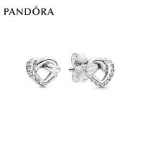 Pandoraˉ Intertwined 925 Silver Stud Earrings 298019CZ Elegant Earrings Jewelry Women Hoop earrings Stud earrings Drop earrings Women Jewelry Pandoraˉ earrings Stud earrings