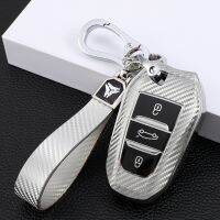 [COD] Suitable for Dongfeng 408 car key bag 5008 carbon 308 fiber 508 dimension 2008 logo 4008 protective case