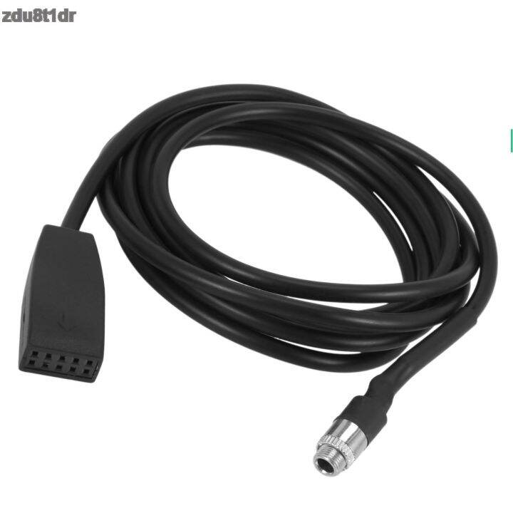 คุณภาพสูงสีดำ10ขา3-5มม-สาย-aux-ในอะแดปเตอร์-usb-รถยนต์ปลั๊กเสียบสำหรับ-bmw-e39-e53-bm54-x5-zdu8t1dr-e46