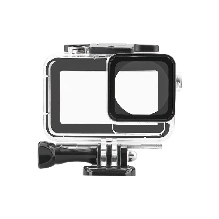 โปร่งใสสำหรับ-dji-action4-3ซองกันน้ำเคสดำน้ำกล้อง40เมตรอุปกรณ์ถ่ายภาพใต้น้ำ