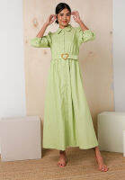 Lubna - Linen Belted Dress