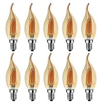 [WDC]▥◙⊕ Grensk 4w Dimmable Led Filament Candle Light Bulb 2200k E14 Candelabra Base Flame Shape Bent Tip 25w Incandescent Equivalent C35 - Led Bulbs amp; Tubes -