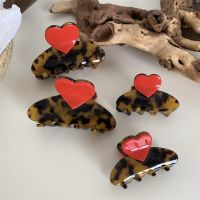 【YF】◘  TwinkLei Leopard Acetate Hair Crab Claws for Grab Clip Back Hairpins