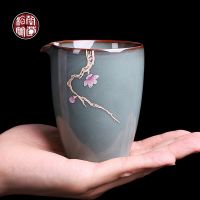 Official kiln fair cup ceramic iron tire kung fu tea set male cup tea divider tea sea single teacup tea ceremony spare parts