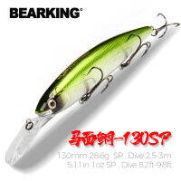 Bearking 130Mm 28.6G Professionalคุณภาพเหยื่อตกปลาเหยื่อHardดำน้ำ 2.5-3MคุณภาพWobblers Minnowเหยื่อประดิษฐ์tackle-Luqiande