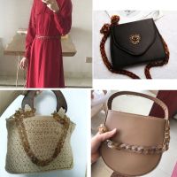 SENG 1 PC 60cm Detachable Replacement Shoulder Strap Bag Fish Bone Acrylic Resin Handbag Chain Strap