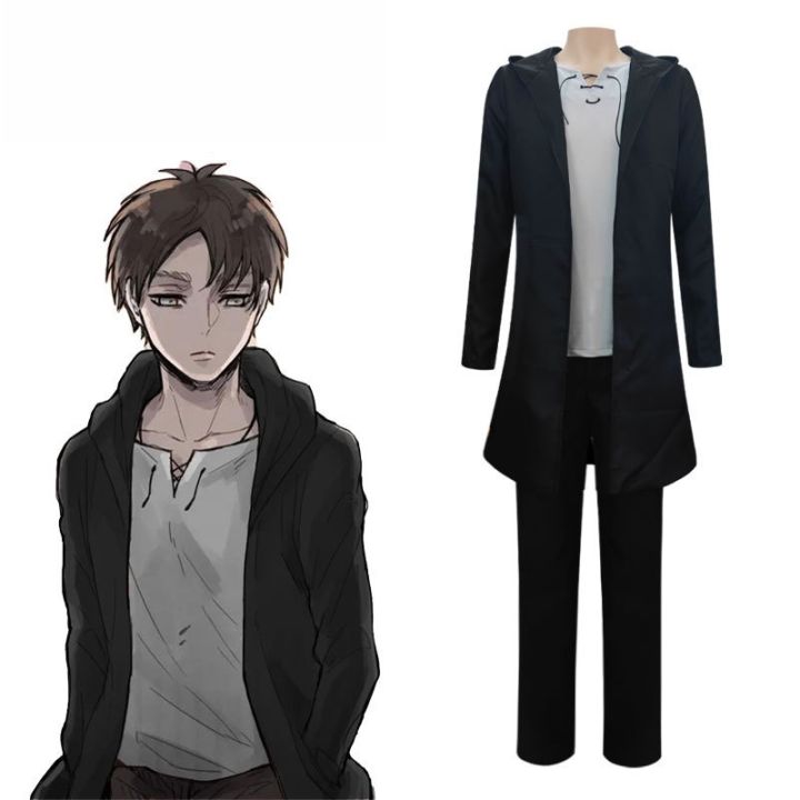 Anime Attack on Titan Season 4 Eren Jaeger Cosplay Costume Eren Yeager ...