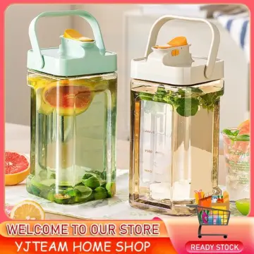 1pc 3.5L Refrigerator Cold Kettle With Faucet Lemonade Bottle Drinkware  Kettle Pot Beverage Dispenser Cool Water Bucket Kitchen