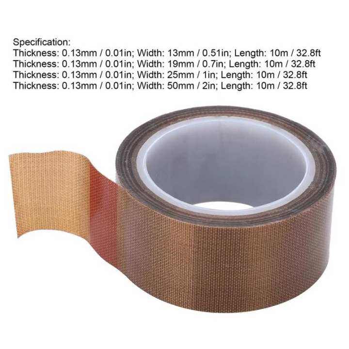 heat-resistant-ptfe-sealing-tape-high-temperature-cloth-insulation-adhesive-roll-tape-vacuum-sealing-machine-consumables-adhesives-tape