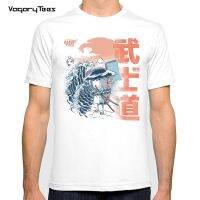 New Summer MenS Short Sleeve Harajuku Retro Japanese Samurai Sushi Painting Art Classic Vintage Man Tees