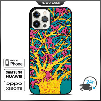 Keith Haring 15 Phone Case for iPhone 14 Pro Max / iPhone 13 Pro Max / iPhone 12 Pro Max / XS Max / Samsung Galaxy Note 10 Plus / S22 Ultra / S21 Plus Anti-fall Protective Case Cover