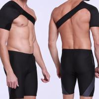 Shoulder Support Brace Back Guard Strap Wrap Belt Band Pads Single Shoulder Breathable Sports Care Guard Protect black