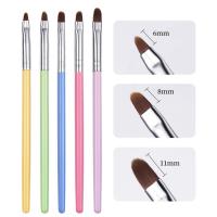 Apply Nail Polish Plastic UV Gel Polish Nail Art Brush Pen Accessories for Home Artist Brushes Tools