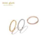 Miniglam Charlotte Zircon Ring Set (Tritone) เซ็ตแหวนคริสตัล รุ่นชาร์ลอต 3 สี