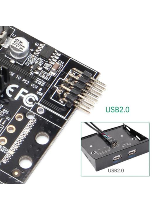 ประสิทธิภาพสูง-cv-pcie-to-ps-2-dual-port-ps-2-riser-card-สำหรับ-w-ฮีทซิงค์สำหรับเมาส์คีย์บอร์ด-pci-e-ps-2-usb-expansion