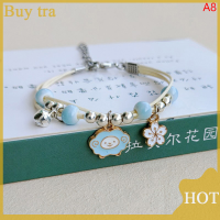 [Buytra] สร้อยข้อมือรูปกระต่ายการ์ตูนน่ารักแบบเรียบง่ายใหม่สำหรับนักเรียนหญิงของขวัญสำหรับเพื่อนเครื่องประดับแบบปราดเปรียว