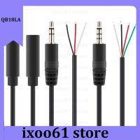 ixoo61 store 3.5mm 3Pin 4pin Stereo AUX Male Female wire Connector Audio Extension Cable 3 4 pole Head Line 3.5mm DIY Cable Core