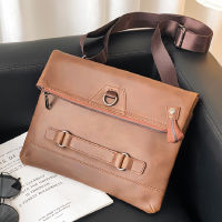 New Retro Business Mens Clutch Bag High Quality Crazy Horse Large Capacity Envelope Folding Hand Bag Male iPad File Briefcase