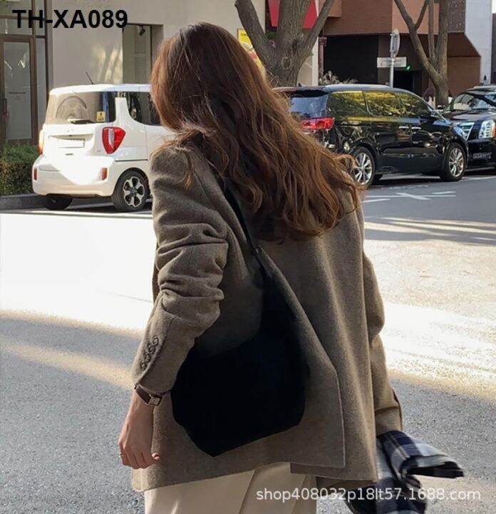 2022-dumplings-bump-south-korean-classic-high-capacity-frosted-design-feeling-fold-female-single-shoulder-bag