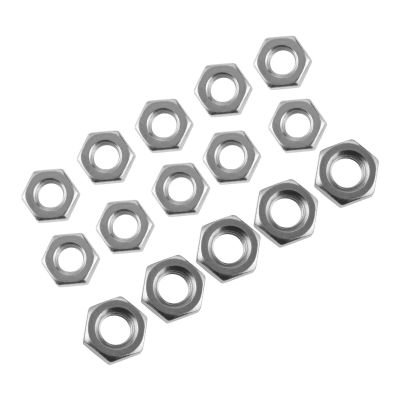 20/10/5 Pcs M8 M10 Iron Hex Hexagon Nut Silver 8mm 10mm Fasteners Screws Nuts Furniture Hardware Nails Screws Fasteners