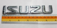 Logo Isuzu งานพลาสติก 14 cm พร้อมกาวติด สี โครเมียม